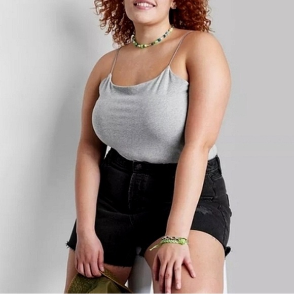 Wild Fable Gray Fitted Camisole Bodysuit - Picture 11 of 11